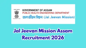 Jal Jeevan Mission Assam Recruitment 2026