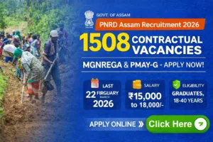 PNRD Assam Recruitment 2026 – 1508 Vacancies | Apply Online