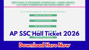AP SSC Hall Ticket 2026 Released – Download Class 10 Admit Card at bse.ap.gov.in